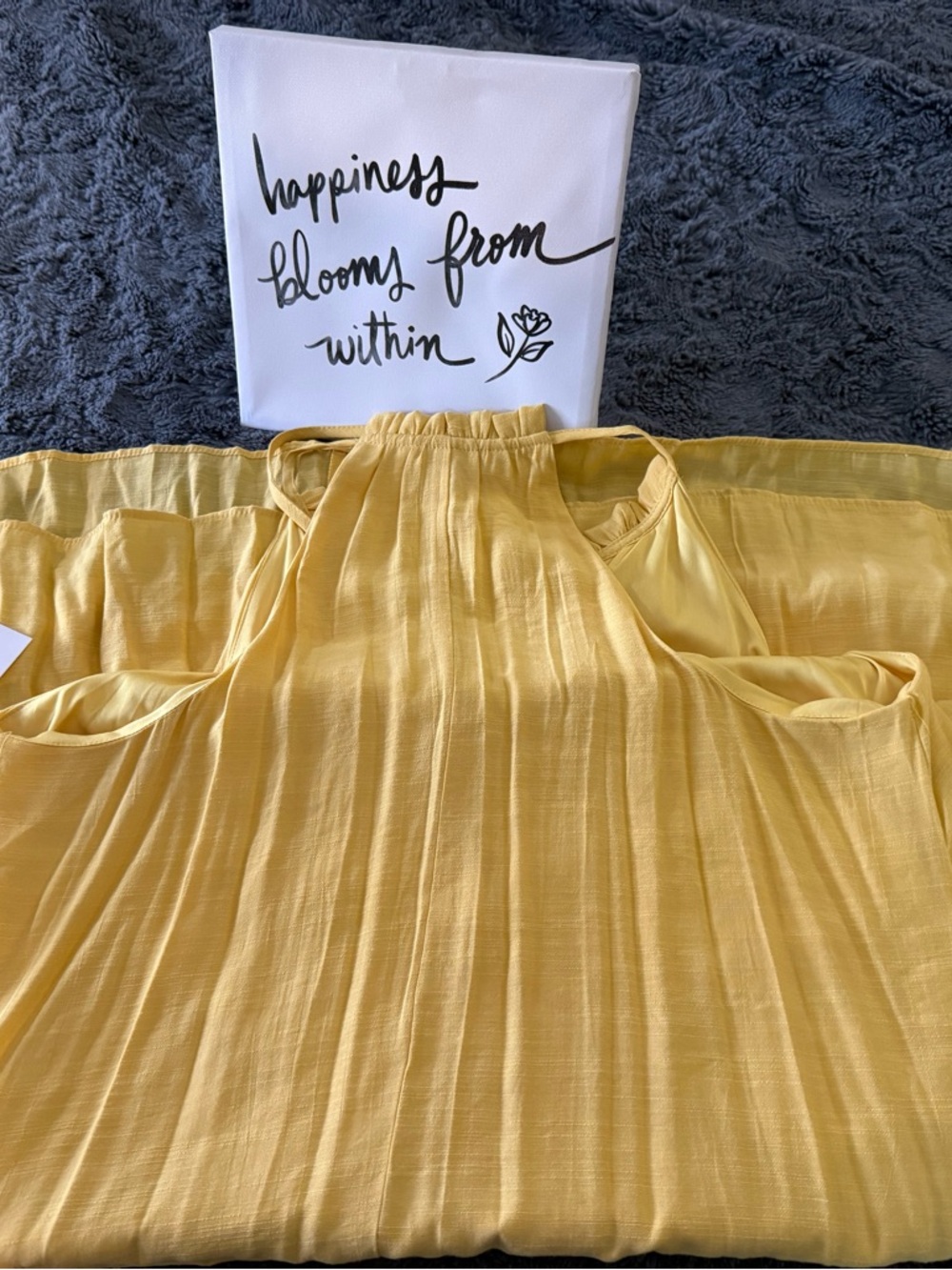 Kohl's Yellow Tiered Peasant Maxi Dress